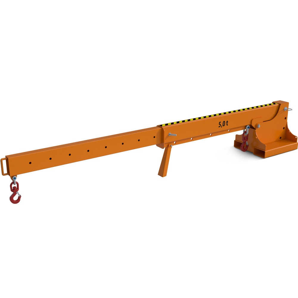 Número de imagen del producto 4: Bauer® Cargador telescópico modelo 1, alcance hasta 3.690 mm, c.c. hasta 2.500 kg, amarillo anaranjado