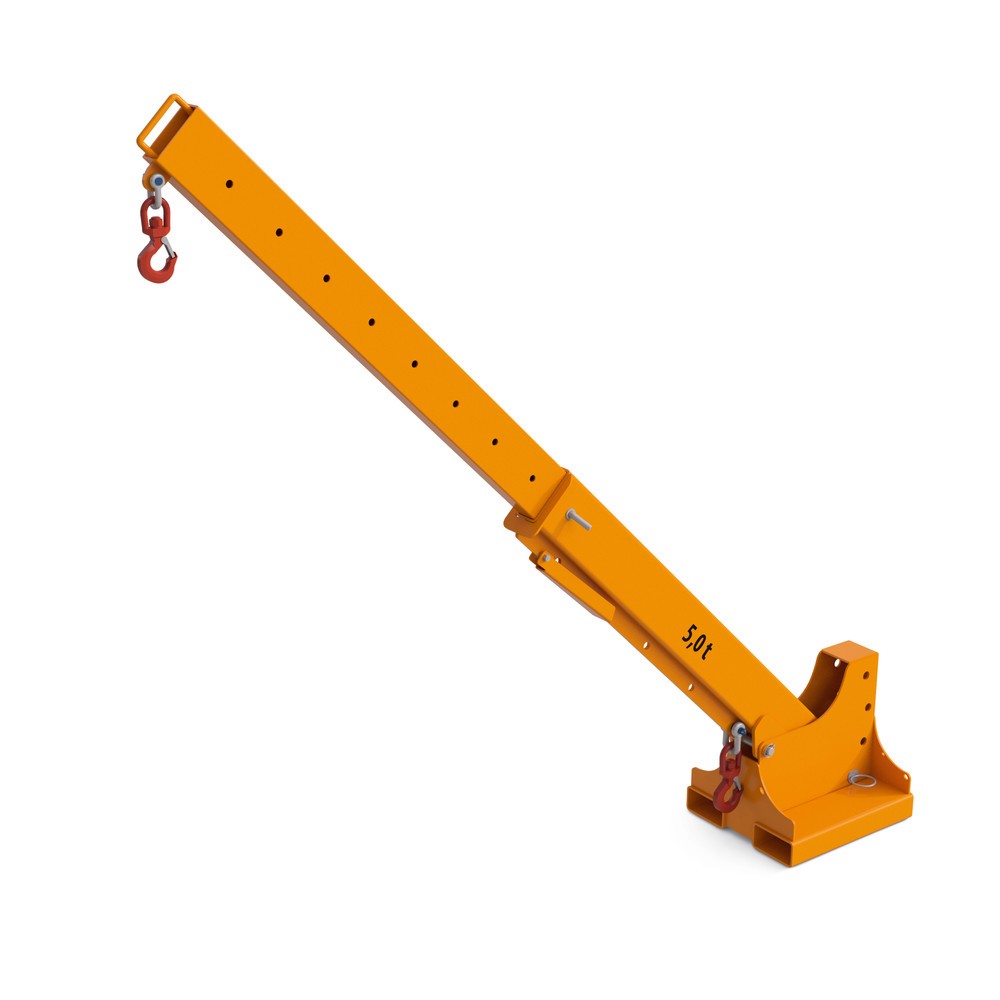 Número de imagen del producto 6: Bauer® Cargador telescópico modelo 1, alcance hasta 3.690 mm, c.c. hasta 2.500 kg, amarillo anaranjado