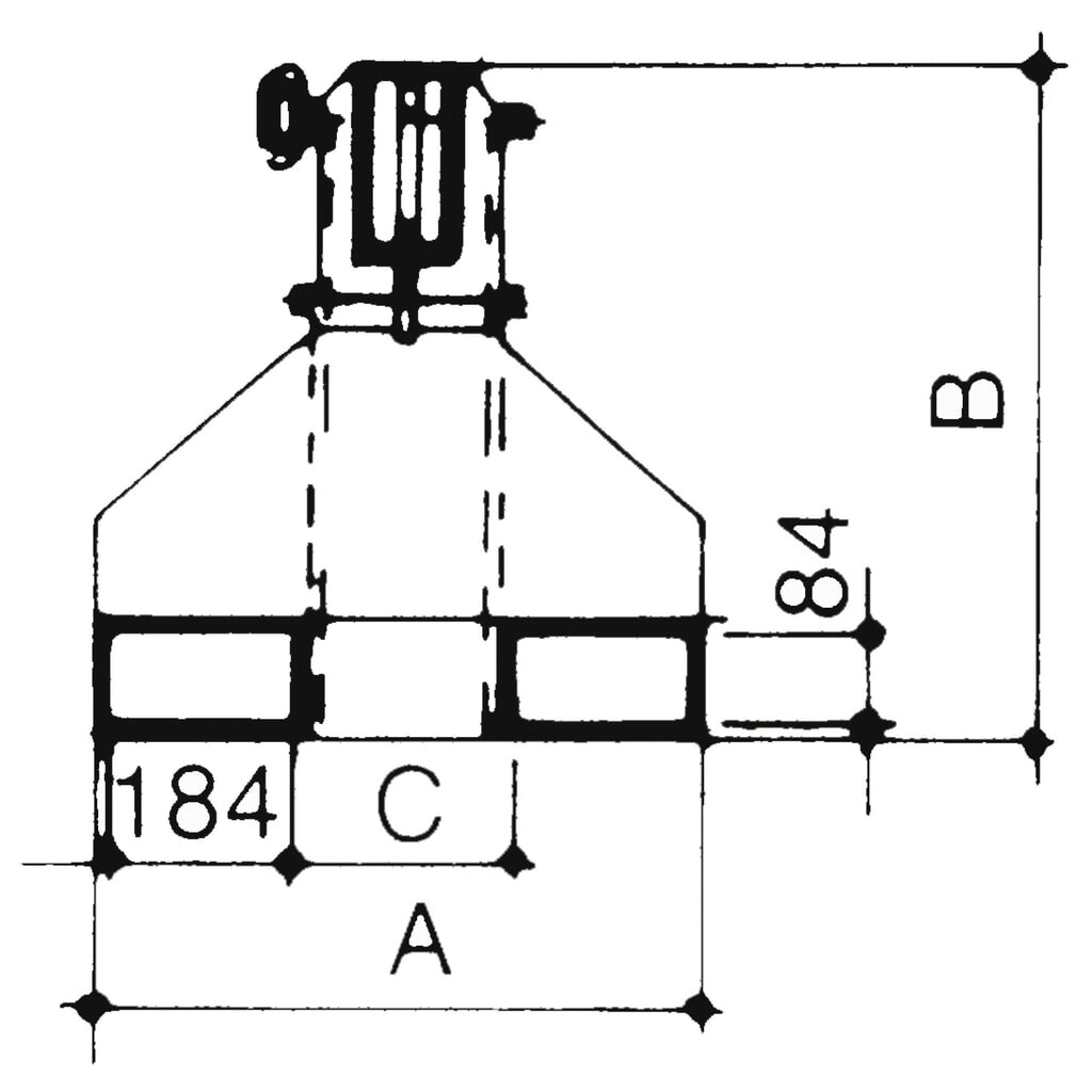 Número de imagen del producto 2: Brazo de grúa Bauer® modelo 2, alcance hasta 3.655 mm, capacidad de carga hasta 2.500 kg, amarillo anaranjado