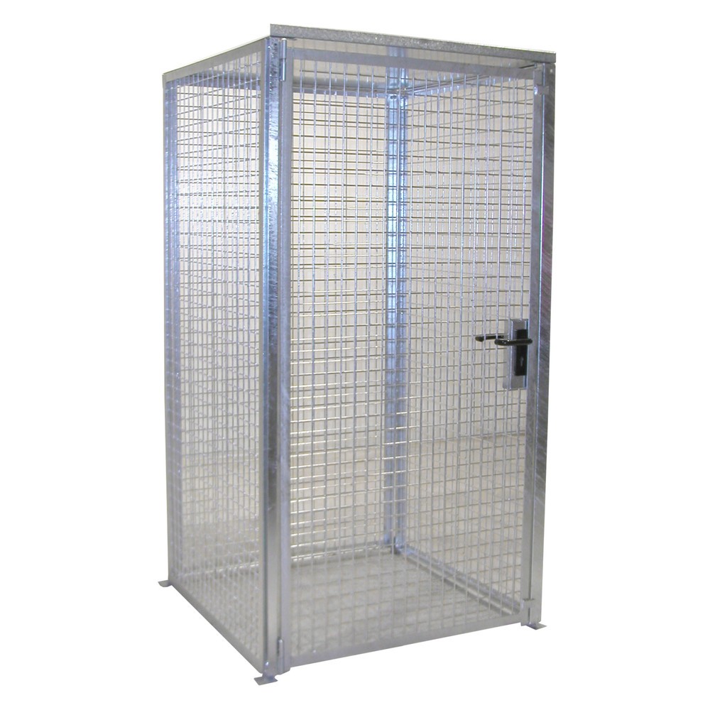 Imagen del producto: Bauer® Contenedor de bombonas de gas con tejadillo, 1 puerta, 16 bombonas