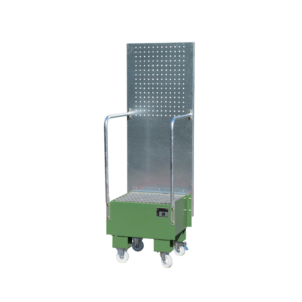 Imagen del producto: Bauer® Lavabo con chapa perforada, 1x 60 litros, alto H x An x F 1.775 x 590 x 1.775 mm, verde reseda