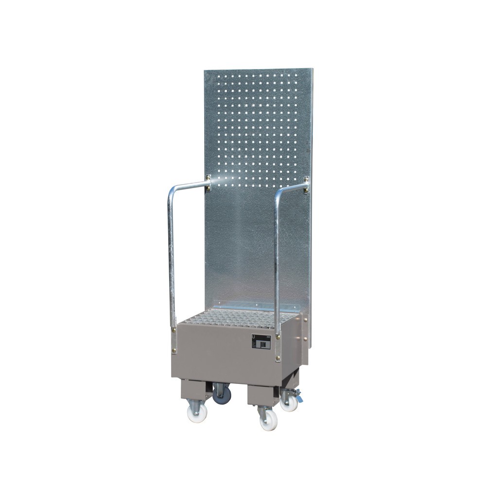 Imagen del producto: Bauer® Lavabo con chapa perforada, 1 x 60 litros, alto H x An x F 1.775 x 590 x 1.775 mm, gris ratón