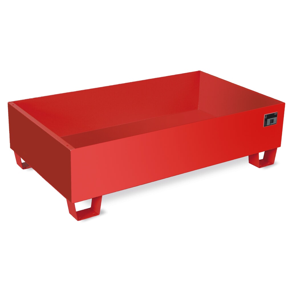 Bauer® cubeta de retención, módulo MAW, chapa de acero, HxAxF 365 x 735 x 1.290 mm, rojo fuego Imagen del producto: Bauer® cubeta de retención, módulo MAW, chapa de acero, HxAxF 365 x 735 x 1.290 mm, rojo fuego