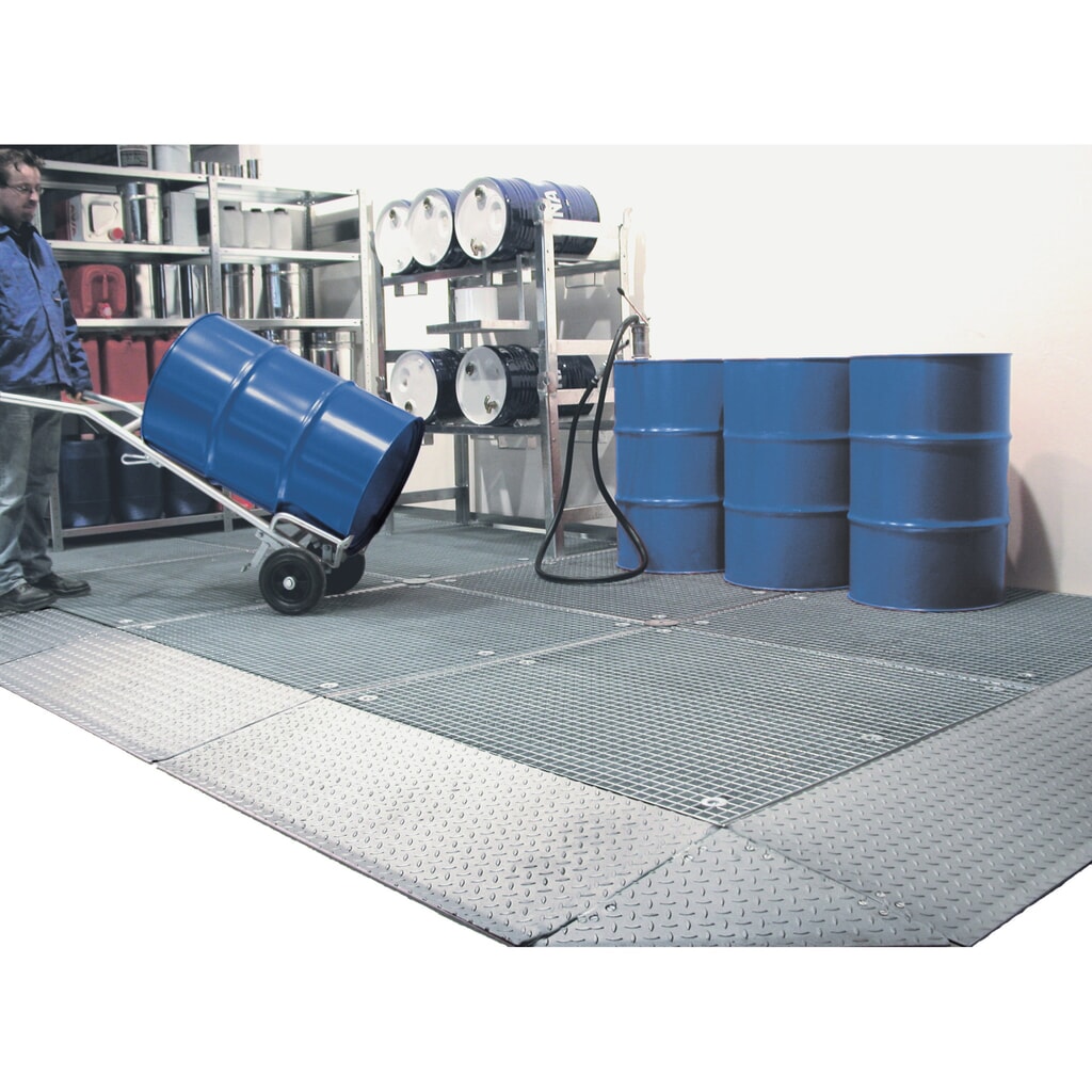 Imagen del producto: Bauer® cubeta de retención plano de acero, Al x An x F 78 x 1.350 x 1.350 mm