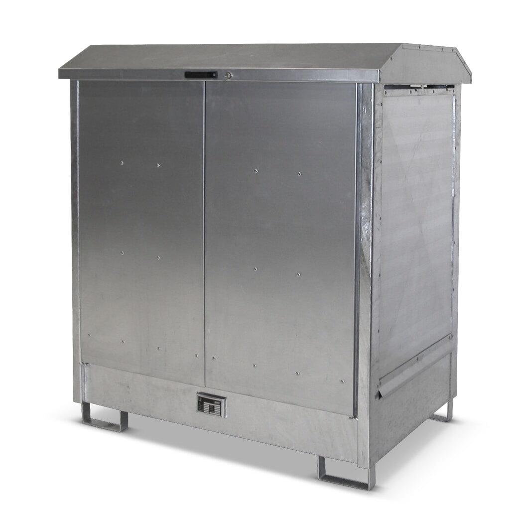 Imagen del producto: Bauer® Depósito de sustancias peligrosas GD- N, con cuba de contención para 2x 200 l, H x A x F 1.610 x 1.440 x 1.015 mm