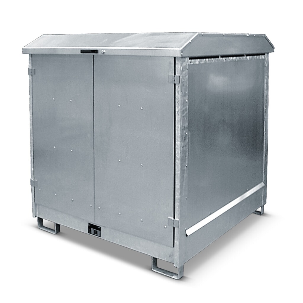 Imagen del producto: Bauer® Depósito de sustancias peligrosas GD- N, con cuba de contención para 4x 200 l, H x A x F 1.550 x 1.440 x 1.500 mm