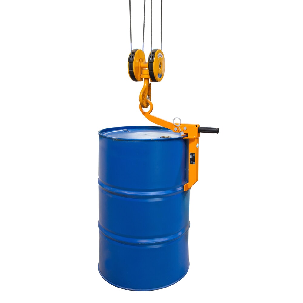 Imagen del producto: Bauer® Pinza para bidones FKL para bidones de acero con tapón, función de sujeción, pintada, color amarillo anaranjado