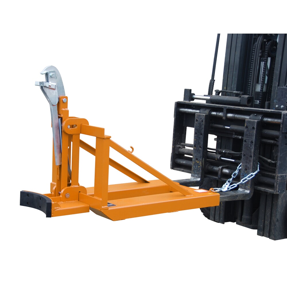 Número de imagen del producto 2: Bauer® Pinza para bidones RS, apta para diversos bidones, pintada, acoplamiento para apilador, color amarillo anaranjado