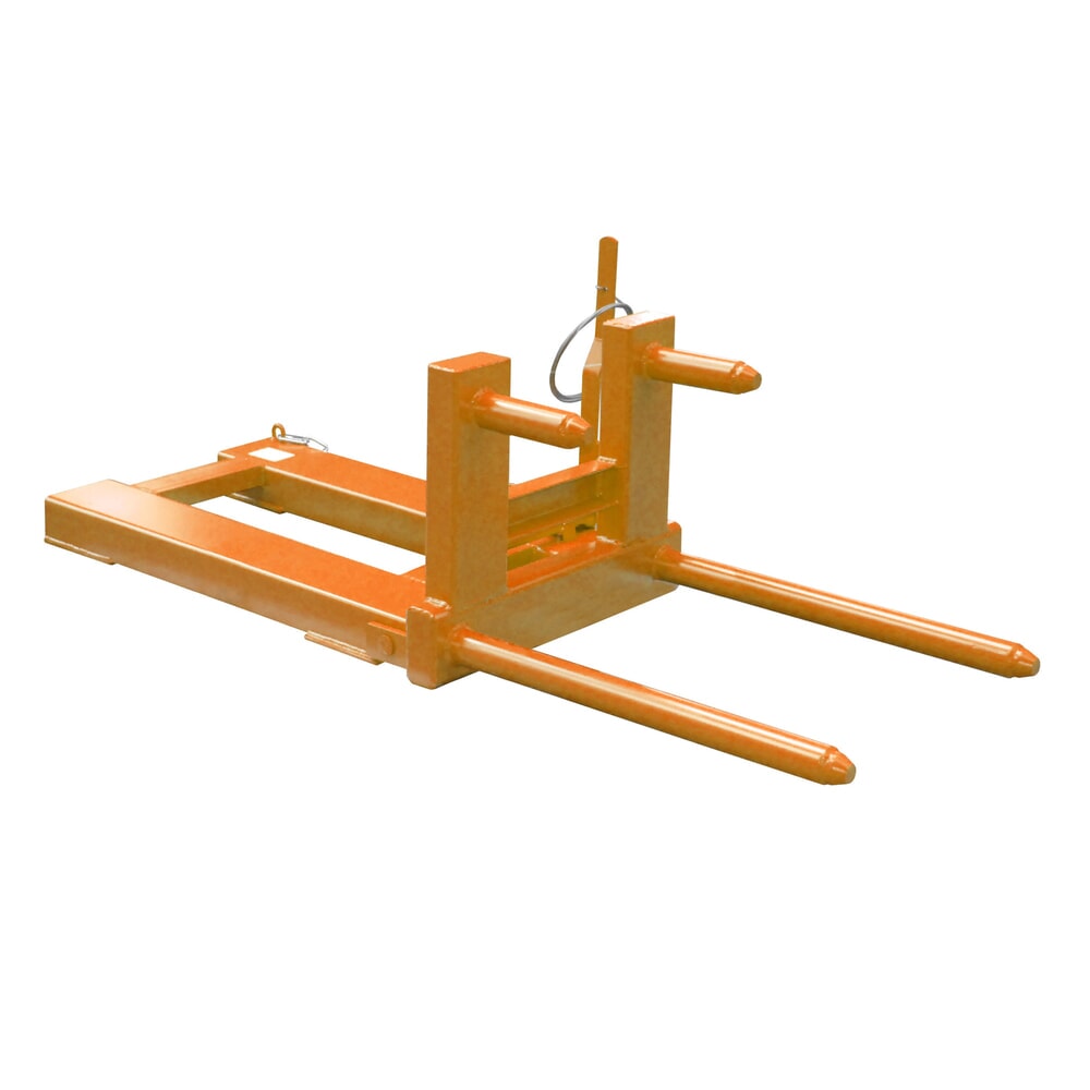 Imagen del producto: Bauer® Pinza para bidones FW-I para bidones de acero de 200 litros con tapón y bidones con aros de rodadura, giro de bidones, acoplamiento para apilador, pintada, color amarillo anaranjado