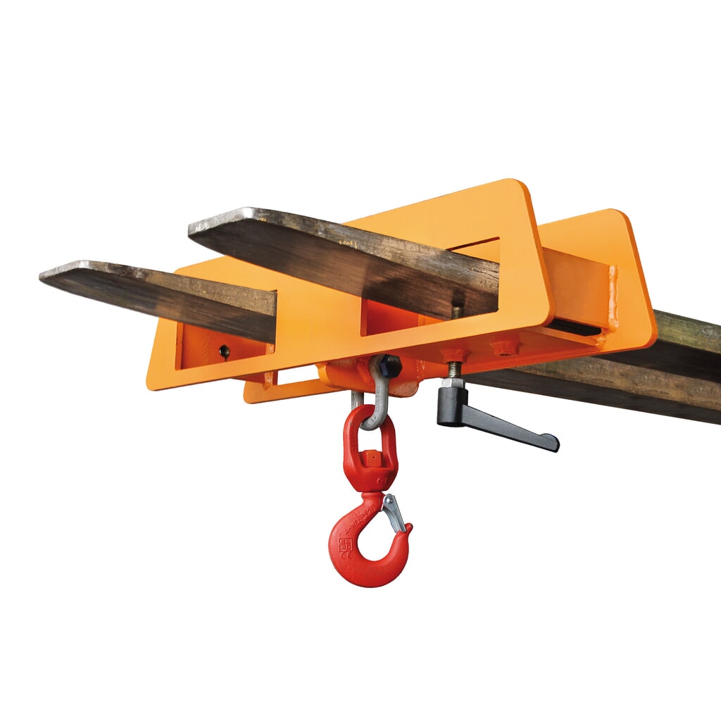Bauer® Gancho de carga para carretilla elevadora, naranja, CC 1.500 kg Imagen del producto: Bauer® Gancho de carga para carretilla elevadora, naranja, CC 1.500 kg