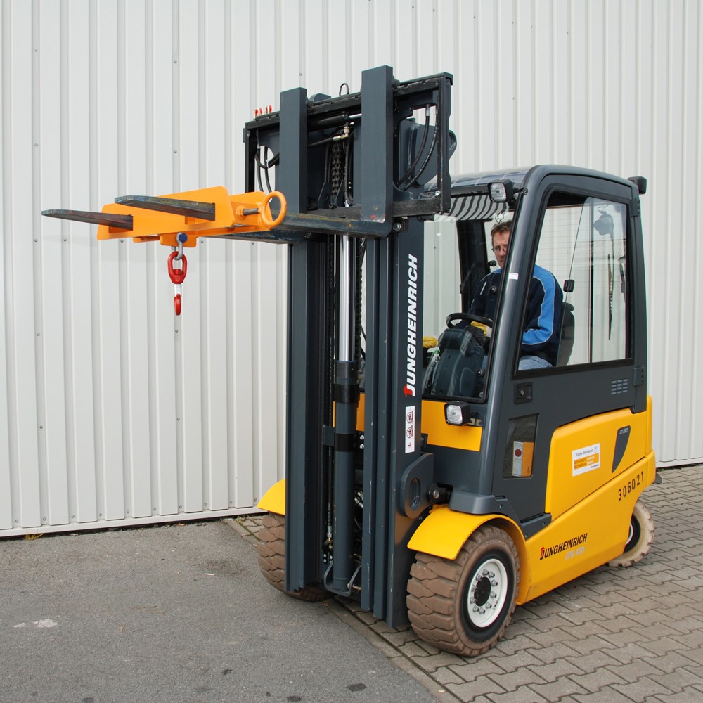 Número de imagen del producto 2: Bauer® Gancho de carga para carretilla elevadora, naranja, CC 1.500 kg