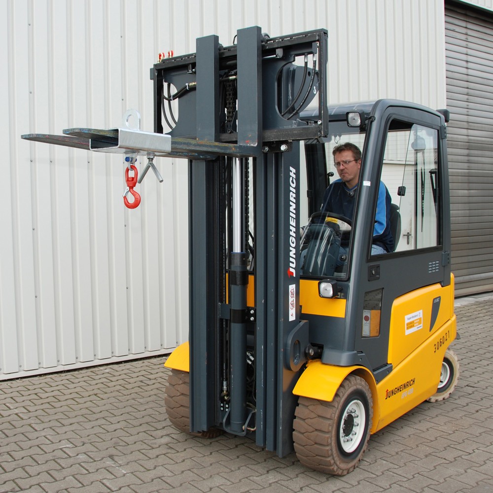 Número de imagen del producto 2: Bauer® Gancho de carga para carretilla elevadora y grúa, naranja, CC 1.000 kg