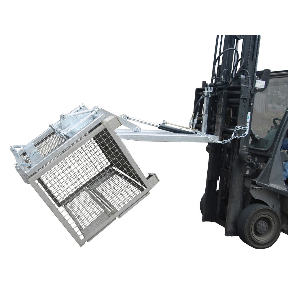 Número de imagen del producto 2: Bauer® Kippomat modelo KG-A, sistema de volcado con la fuerza hidráulica del apilador, galvanizado en caliente, CC 500 kg