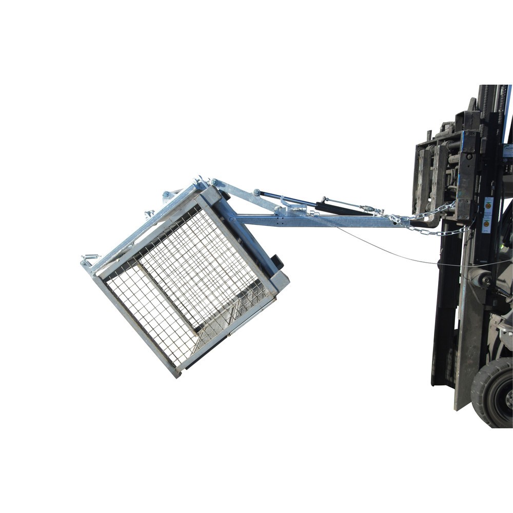 Número de imagen del producto 2: Bauer® Kippomat modelo KG-B, sistema de volcado manual, freno de volcado ajustable, galvanizado en caliente, CC 500 kg