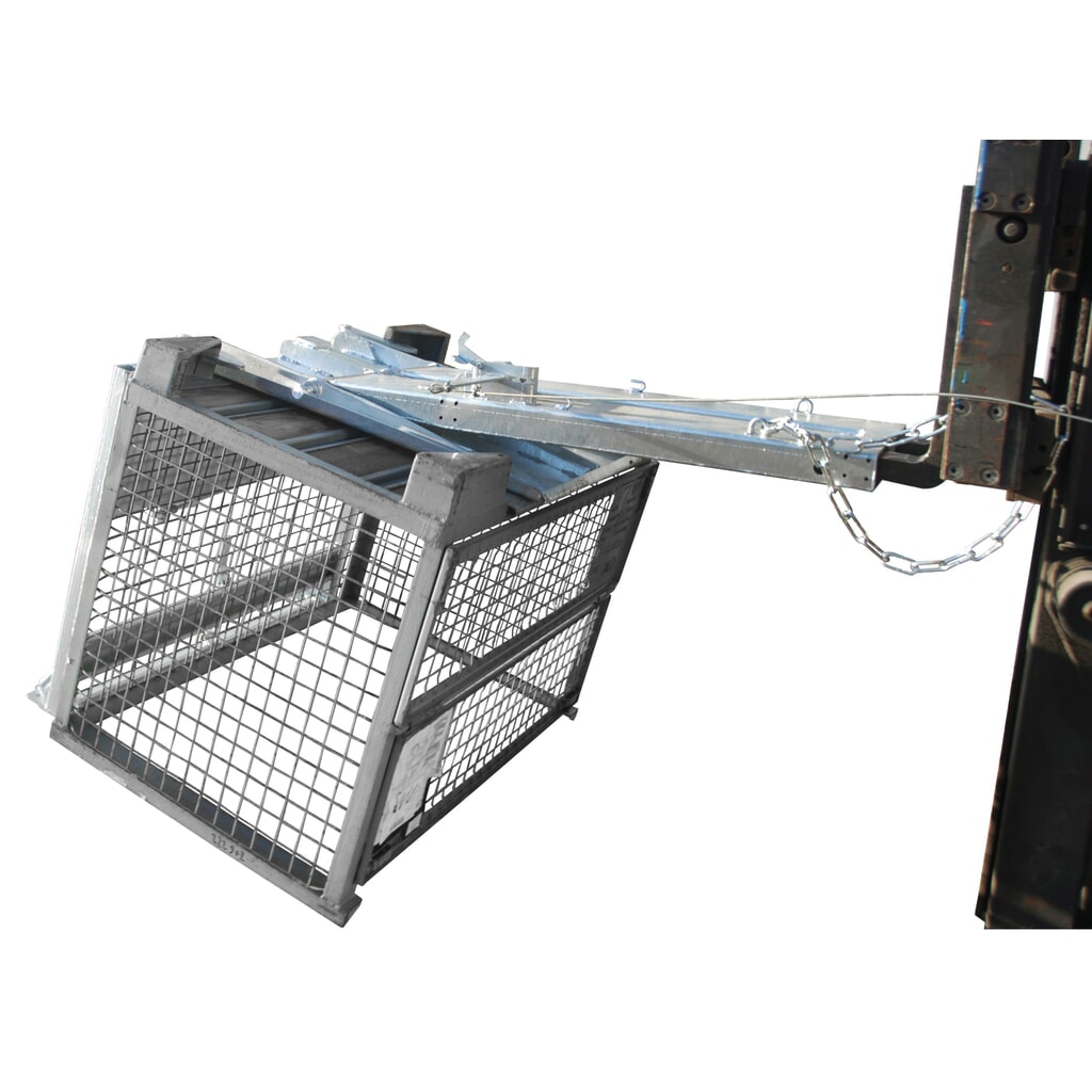Bauer® Kippomat modelo KG-C, sistema de volcado manual, galvanizado en caliente, CC 500 kg Imagen del producto: Bauer® Kippomat modelo KG-C, sistema de volcado manual, galvanizado en caliente, CC 500 kg