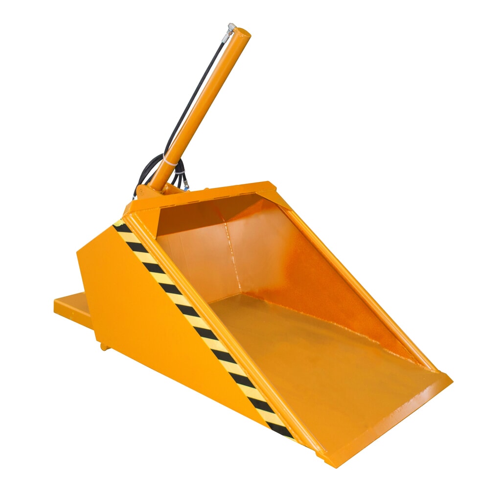 Bauer® Pala para apilador, hidráulica, pintada, volumen 0,5 m³, amarillo naranja Imagen del producto: Bauer® Pala para apilador, hidráulica, pintada, volumen 0,5 m³, amarillo naranja