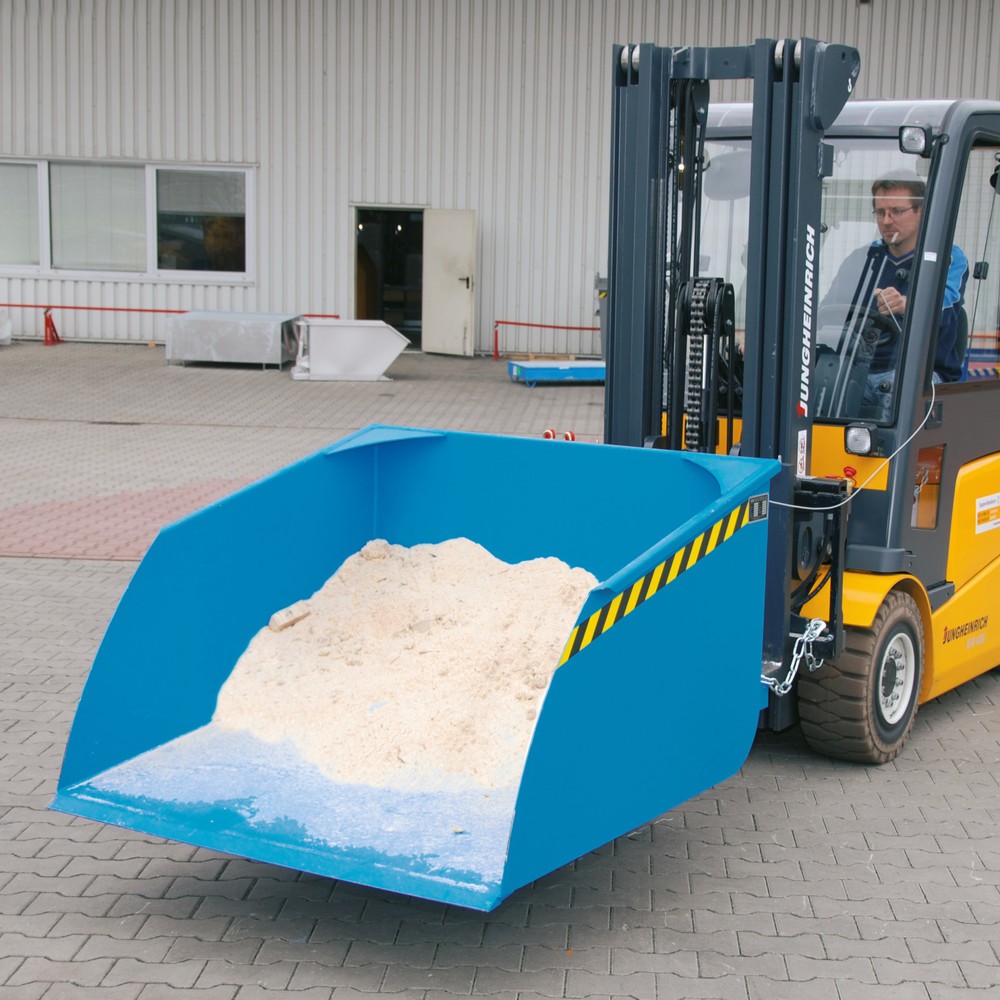 Imagen del producto: Bauer® Pala para carretilla elevadora, capacidad de carga 1.500 kg, volumen 1 m³, azul