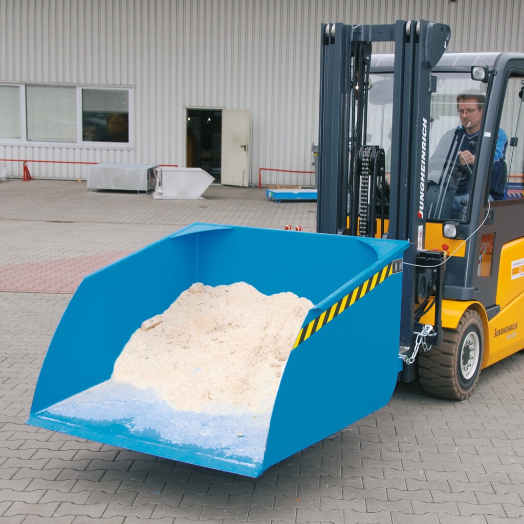 Imagen del producto: Bauer® Pala para carretilla elevadora, capacidad de carga 750 kg, volumen 0,5 m³, azul