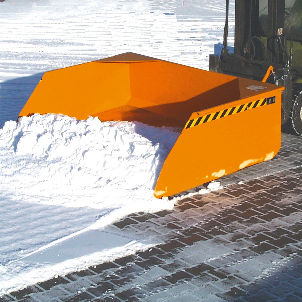 Número de imagen del producto 2: Bauer® Pala para carretilla elevadora, capacidad de carga 1000 kg, volumen 0,5 m³, naranja