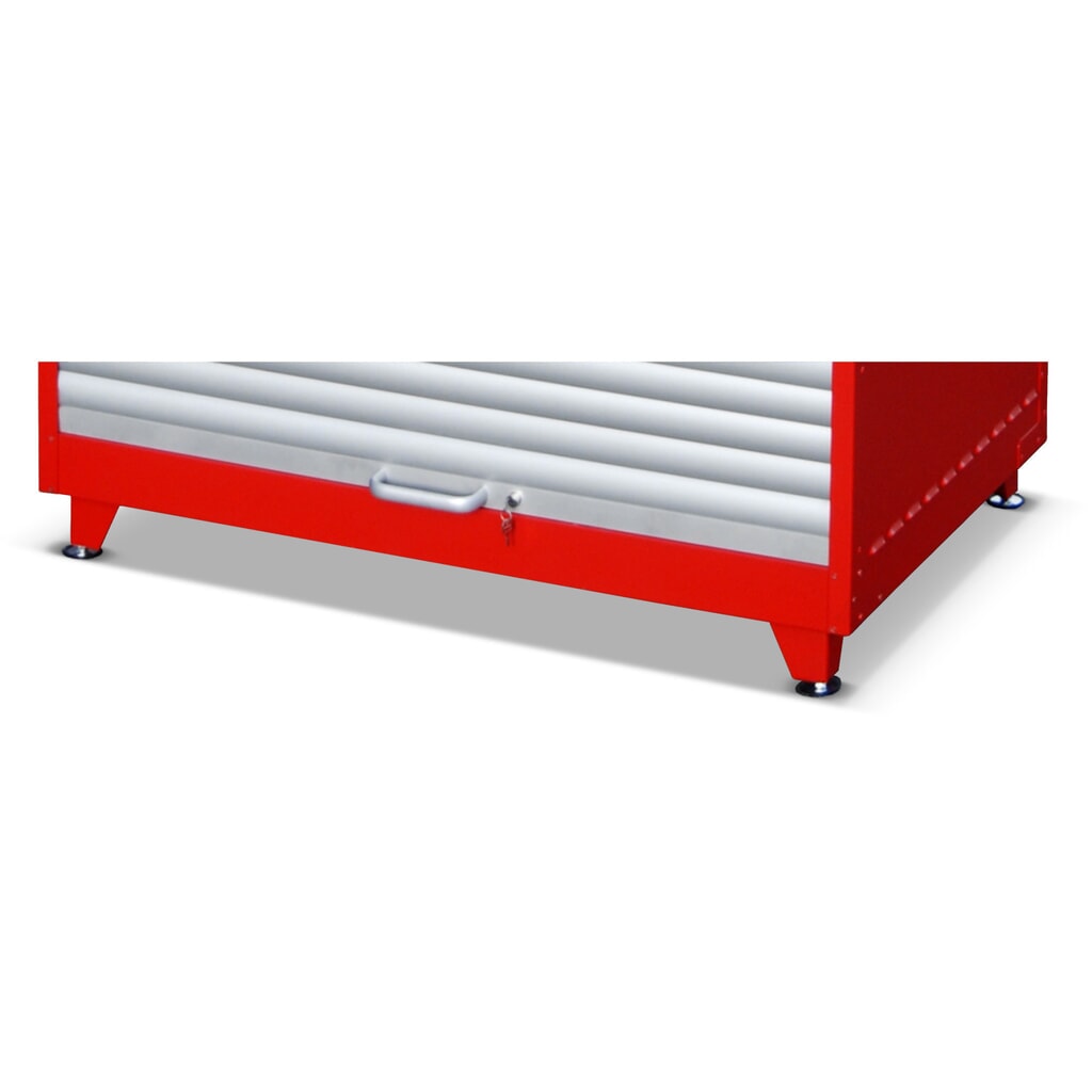Bauer® Pies ajustables en altura para armario de persiana enrollable de material peligroso RSG, 4 ud/caja Número de imagen del producto 1: Bauer® Pies ajustables en altura para armario de persiana enrollable de material peligroso RSG, 4 ud/caja
