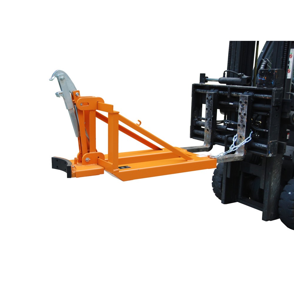 Número de imagen del producto 2: Bauer® pinza para bidones, barriles de tapa de plástico, capacidad de carga 800 kg, RAL 2000 amarillo-naranja