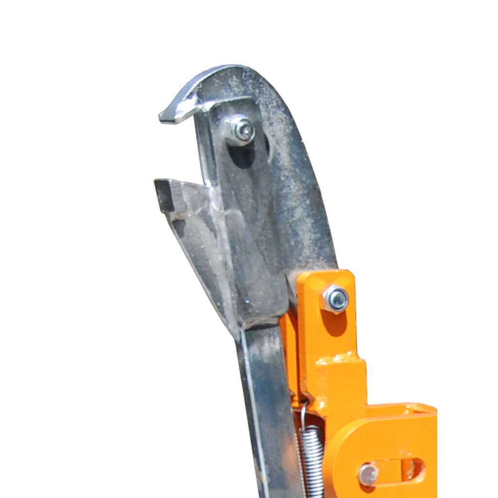 Bauer® pinza para bidones, para bidones de acero y bidones redondos con perfil en L de plástico, acoplamiento para apilador, capacidad de carga 800 kg, RAL 2000 amarillo anaranjado Número de imagen del producto 5: Bauer® pinza para bidones, para bidones de acero y bidones redondos con perfil en L de plástico, acoplamiento para apilador, capacidad de carga 800 kg, RAL 2000 amarillo anaranjado