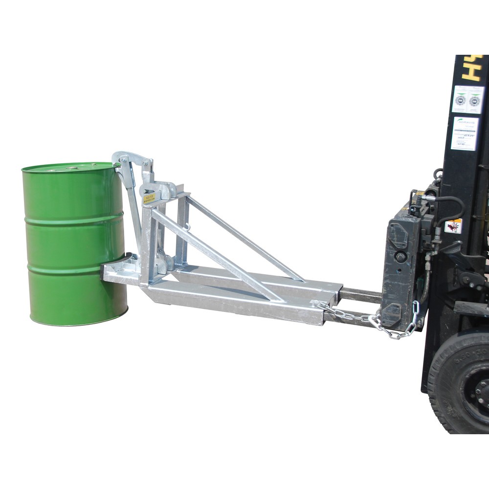 Número de imagen del producto 1: Bauer® Pinza para bidones, bidones redondos de acero y de plástico con perfil en L, c.c. 800 kg, galvanizada por inmersión en caliente