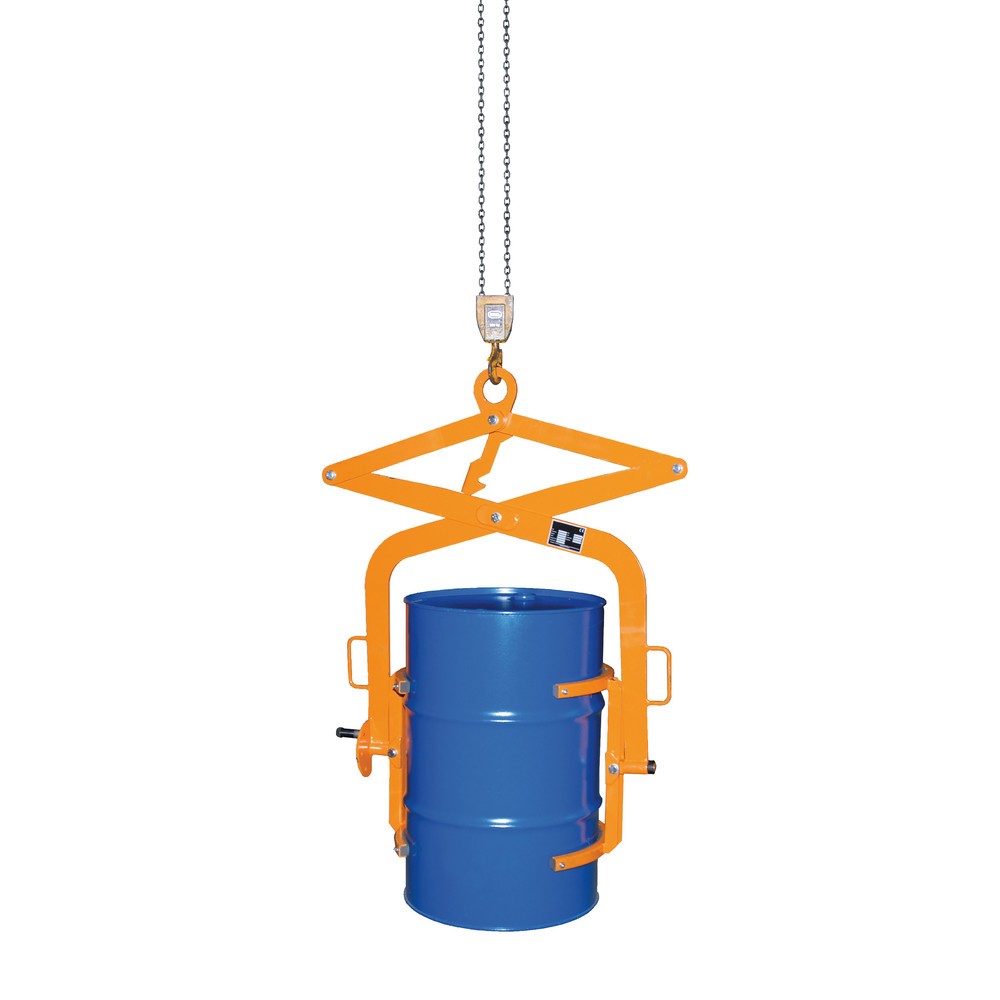 Número de imagen del producto 2: Bauer® Pinza volteadora para bidones de acero, 200 litros, c.c. 300 kg, galvanizada por inmersión en caliente
