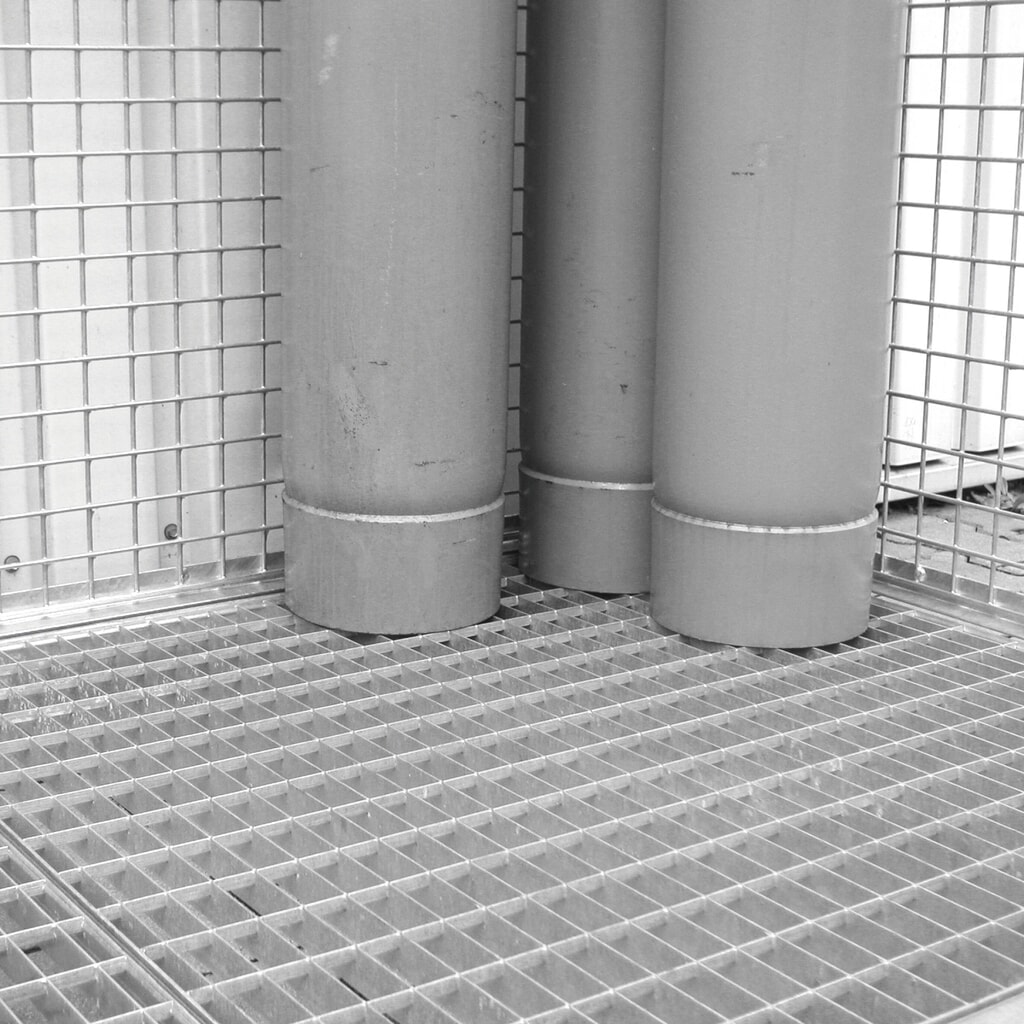 Bauer® Base de rejilla para contenedor de cilindro de gas, 1,085 x 1085 mm de ancho x 1,085 mm Imagen del producto: Bauer® Base de rejilla para contenedor de cilindro de gas, 1,085 x 1085 mm de ancho x 1,085 mm