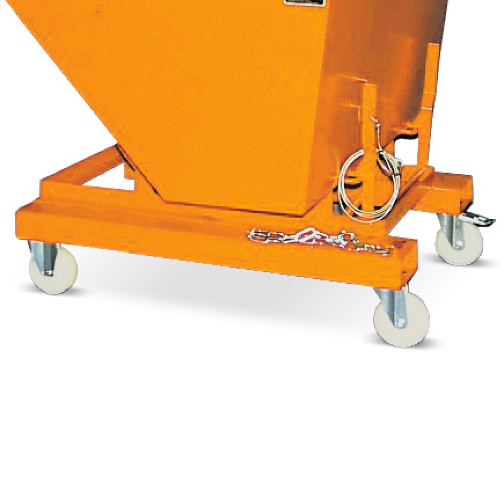 Número de imagen del producto 2: Juego de ruedas directrices y de carga de poliamida Bauer®, 180 mm de diámetro, capacidad de carga 450 kg por rueda