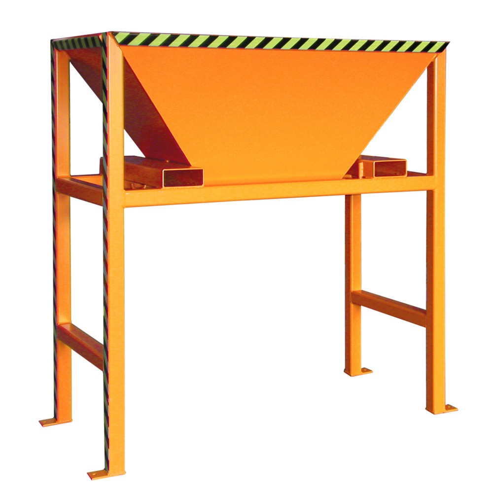 Número de imagen del producto 1: Bauer® Tolva de llenado para bolsas de transporte BIG BAG, Al x An x F 2.050 x 1.980 x 980 mm, RAL 2000 amarillo naranja