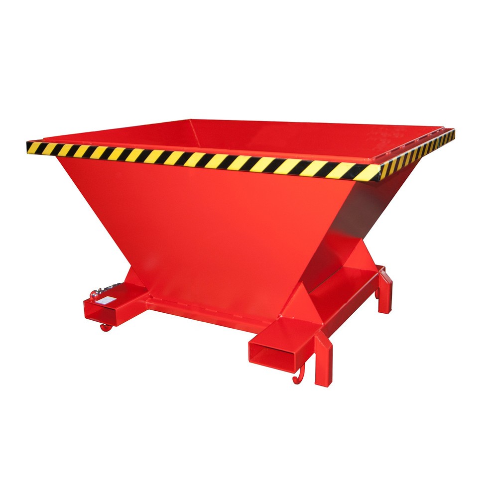 Número de imagen del producto 1: Bauer® Embudo de llenado para bolsas de transporte BIG BAG, alto H x An x F 990 x 1.710 x 1.320 mm, RAL 3000 rojo fuego