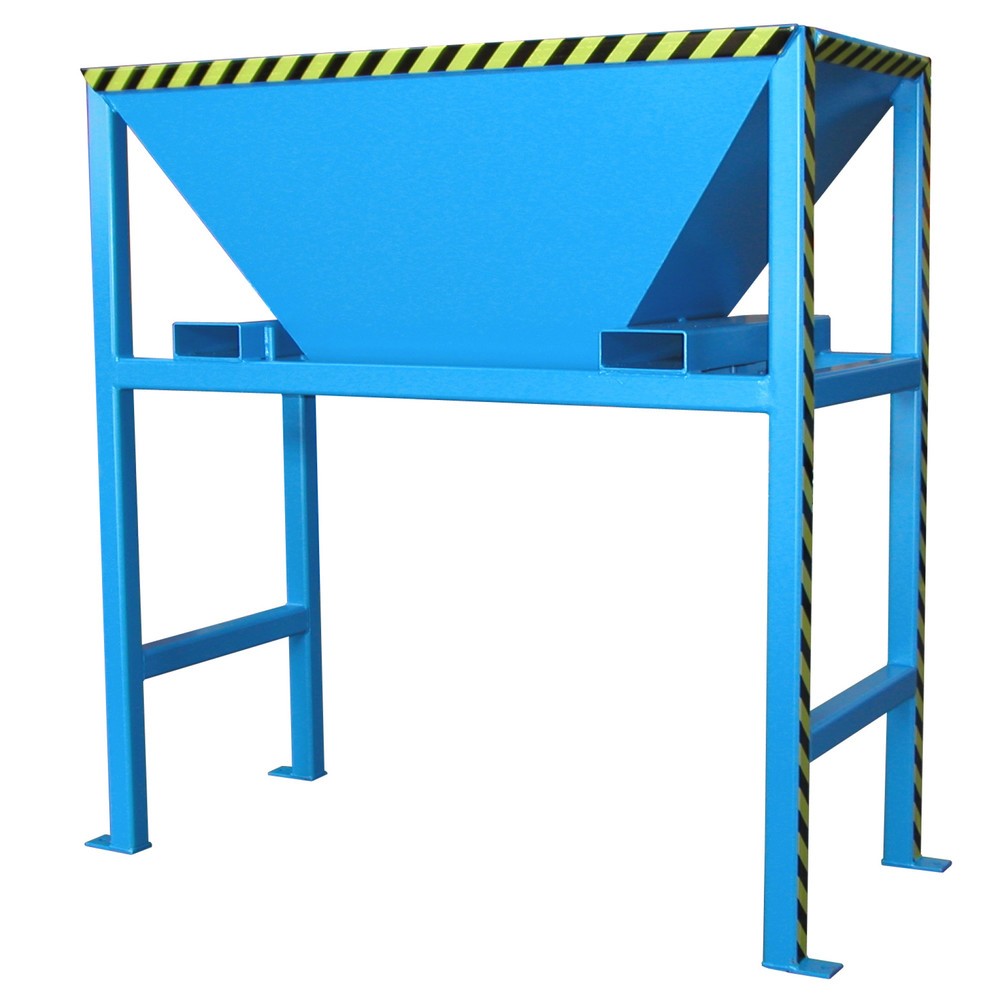 Número de imagen del producto 1: Bauer® Tolva de llenado para bolsas de transporte BIG BAG, Al x An x F 2.050 x 1.980 x 980 mm, RAL 5012 azul luminoso