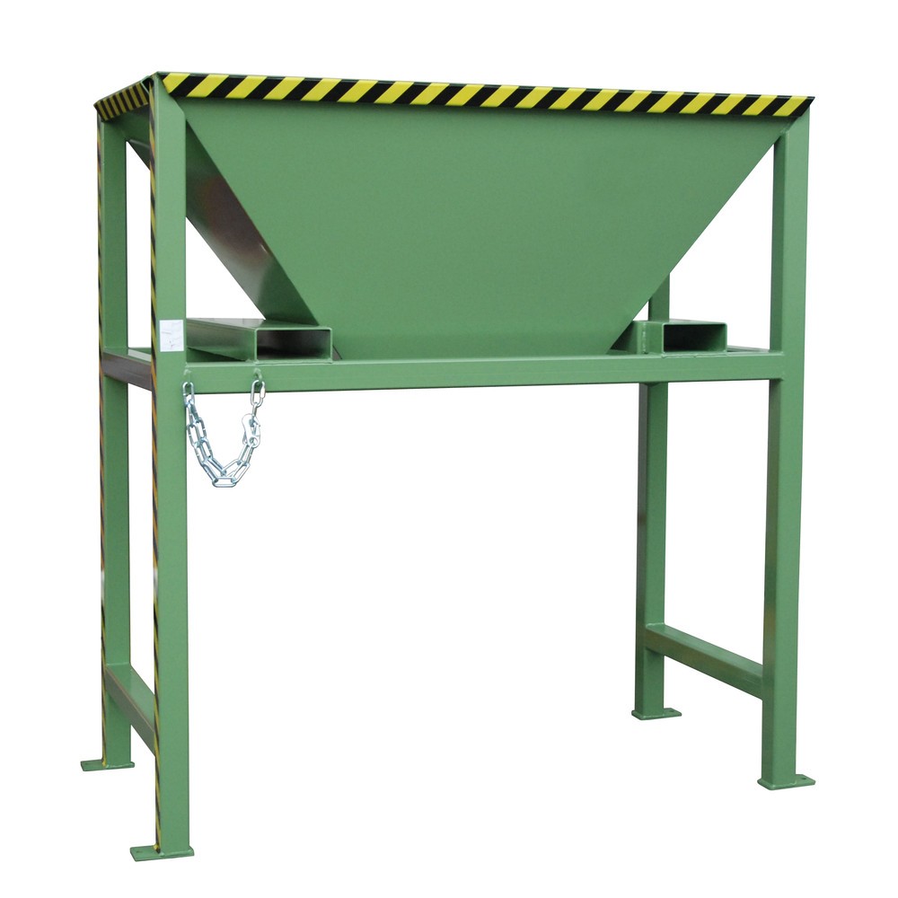 Número de imagen del producto 1: Bauer® Tolva de llenado para bolsas de transporte BIG BAG, Al x An x F 2.050 x 1.980 x 980 mm, RAL 6011 verde reseda