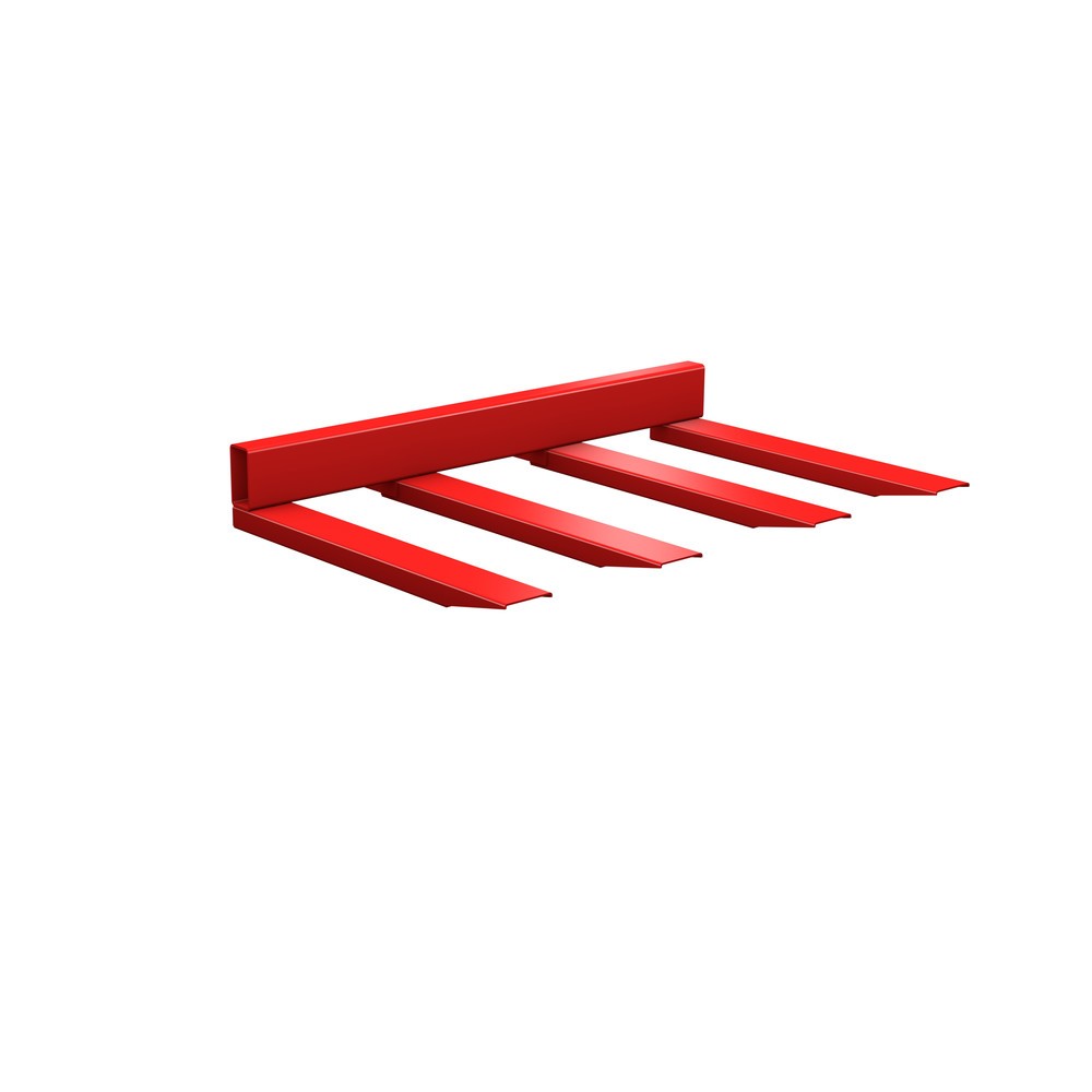 Número de imagen del producto 1: Bauer® Travesaño largo, pintado, capacidad de carga 1.500 kg, rojo fuego
