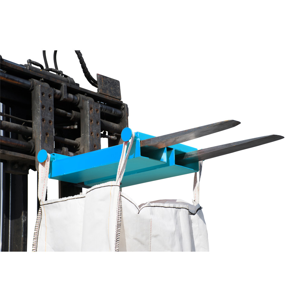 Número de imagen del producto 1: Bauer® Travesaño para BIG BAG, argolla para carretilla elevadora, capacidad de carga: 1.000 kg, pintado, azul luminoso