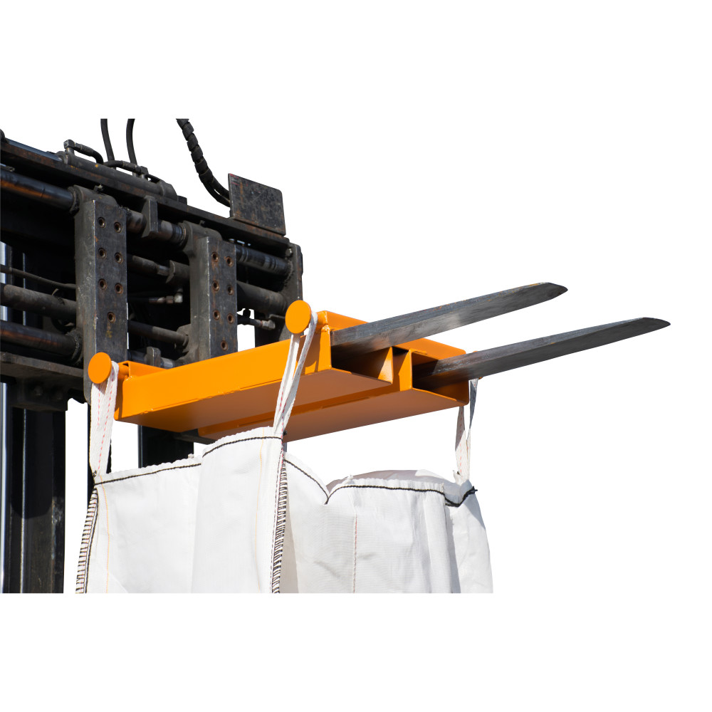 Número de imagen del producto 1: Bauer® Travesaño para BIG BAG, argolla para carretilla elevadora, capacidad de carga: 1.000 kg, pintado, amarillo naranja