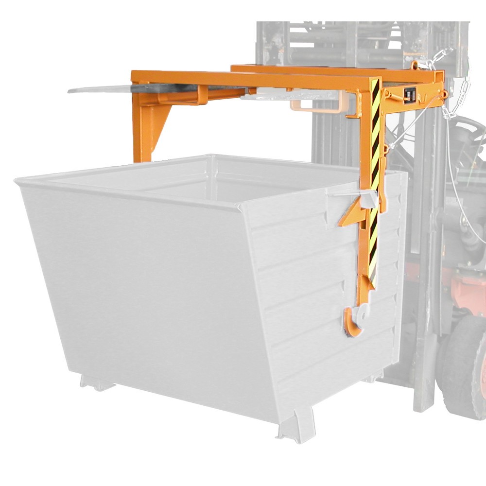 Número de imagen del producto 1: Bauer® Travesaño para volquetes apilables, volumen 0,9 m³, RAL 2000 amarillo naranja