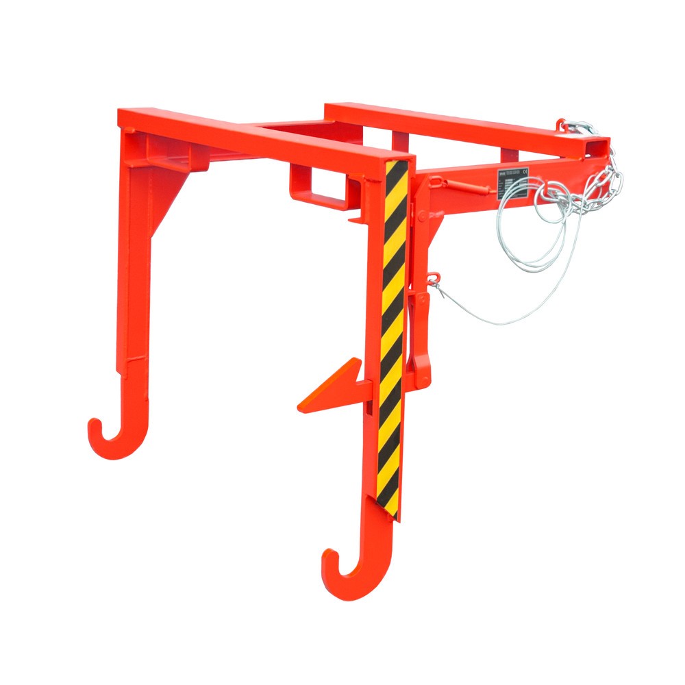 Número de imagen del producto 1: Bauer® Travesaño para volquetes apilables, volumen 0,9 m³, RAL 3000 rojo fuego