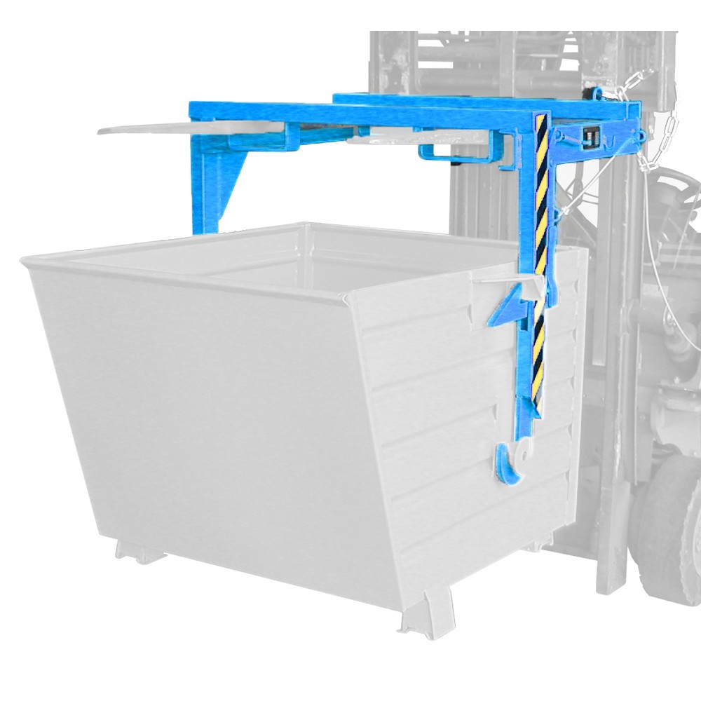 Número de imagen del producto 1: Bauer® Travesaño para volquetes apilables, volumen 0,7 m³, RAL 5012 azul luminoso