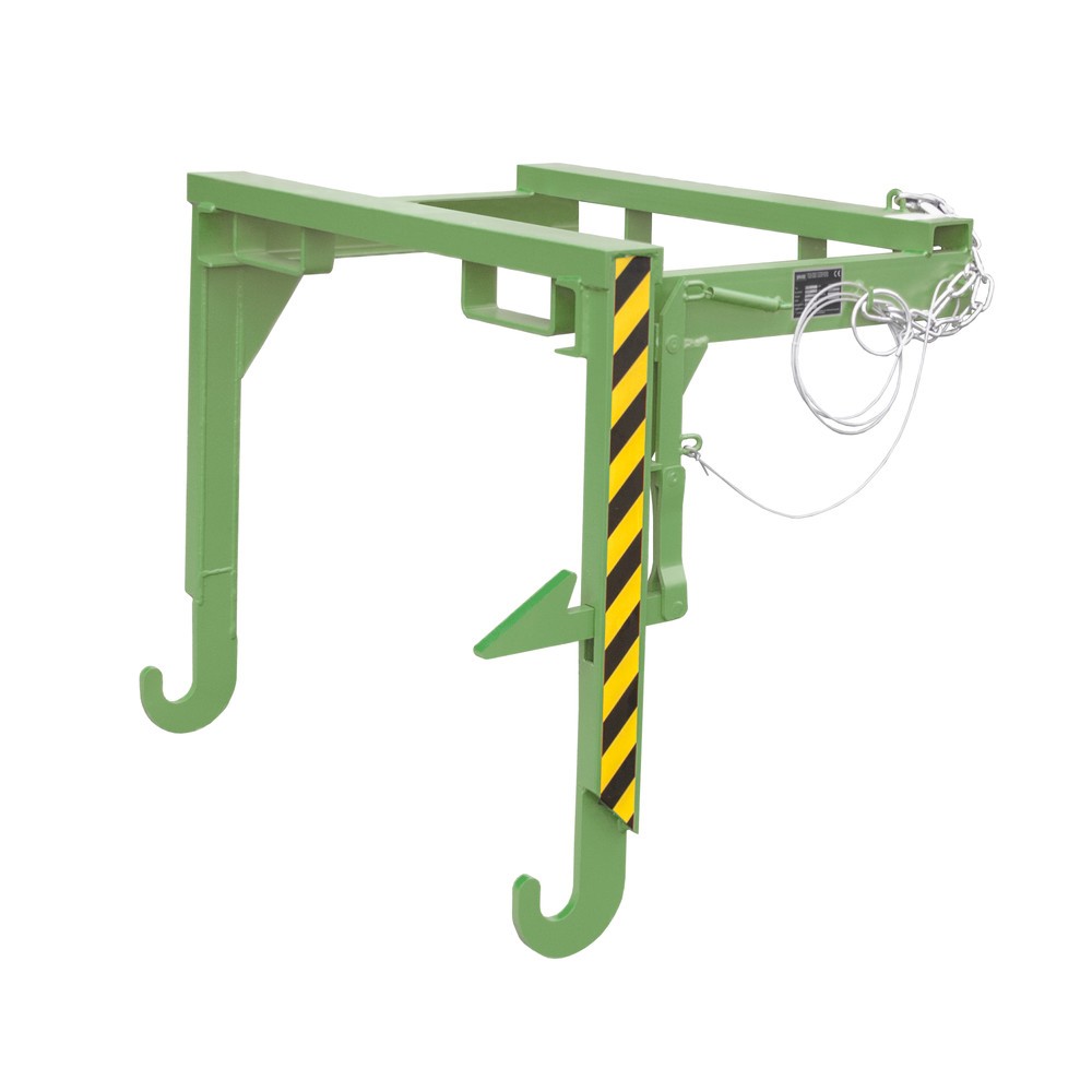 Número de imagen del producto 1: Bauer® Travesaño para volquetes apilables, volumen 0,9 m³, RAL 6011 verde reseda