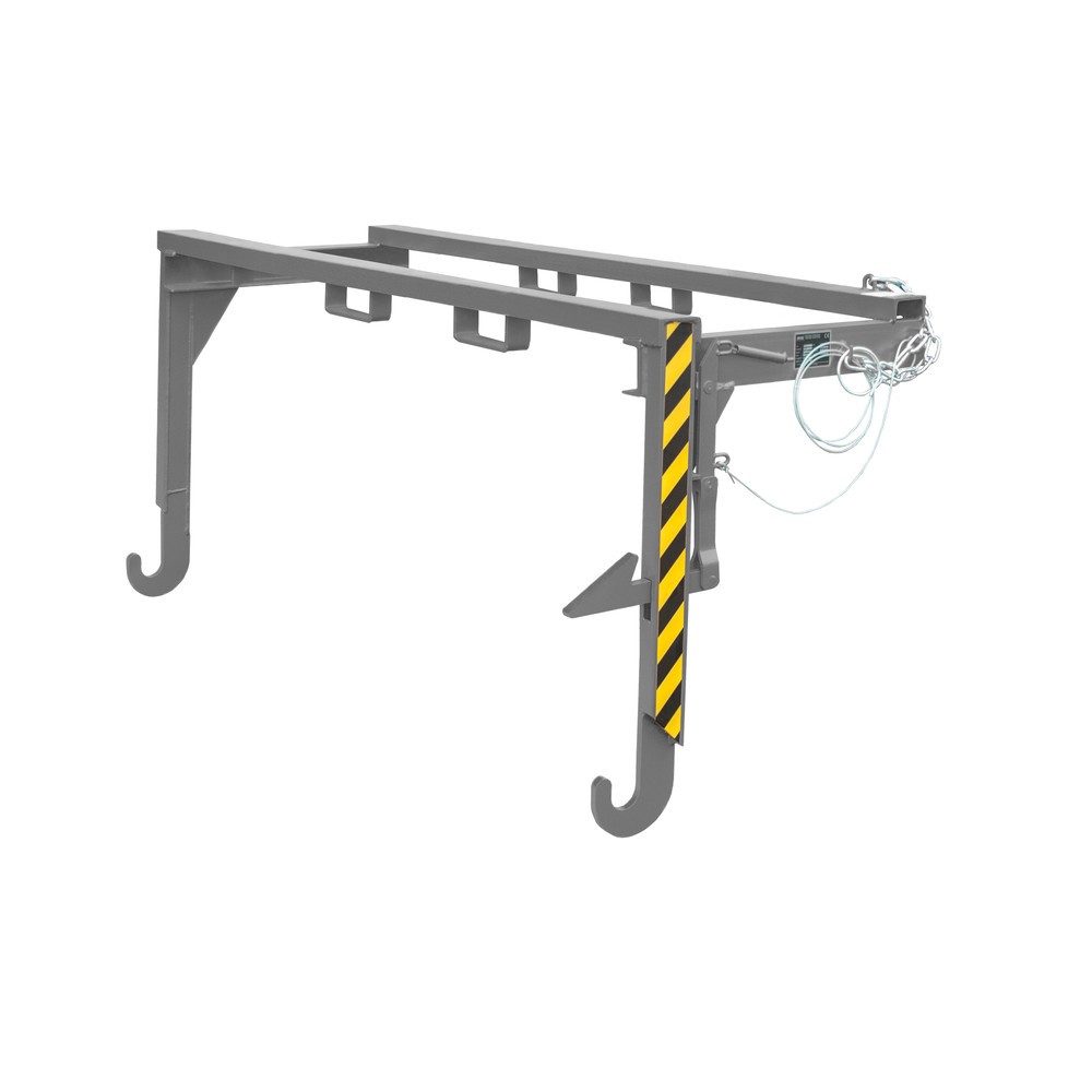 Número de imagen del producto 1: Bauer® Travesaño para volquetes apilables, volumen 2 m³, RAL 7005 gris ratón