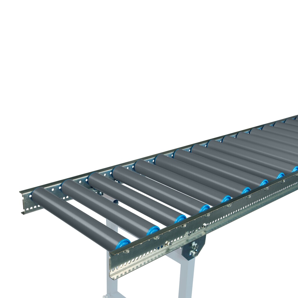 Número de imagen del producto 2: Transportador de rodillos ligero BLUME, acero inoxidable 1.4301, ancho del transportador 400 mm, longitud 1 m, distancia entre ejes 100 mm