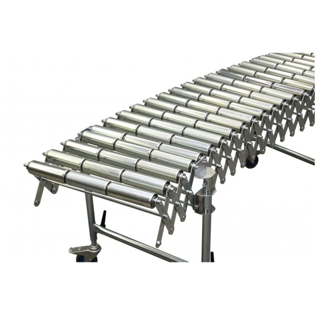 Número de imagen del producto 1: Transportador extensible de rodillos BLUME, rodillos de acero, ancho del transportador, 300 mm, longitud, 1,9 - 4,4 m