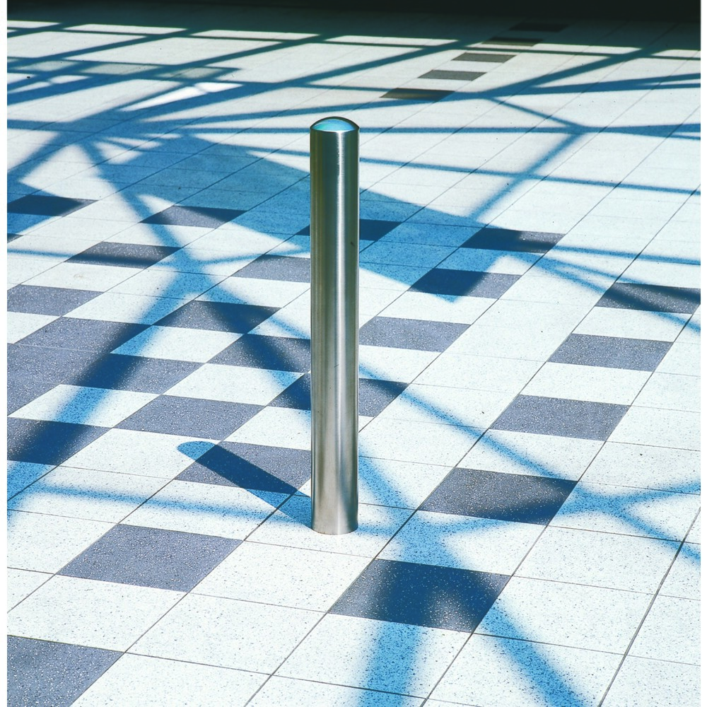 Número de imagen del producto 4: BOLARDO CITY BERLIN, tubo redondo Ø 108 mm, para engarzar en hormigón incl. anclaje al suelo, fijo