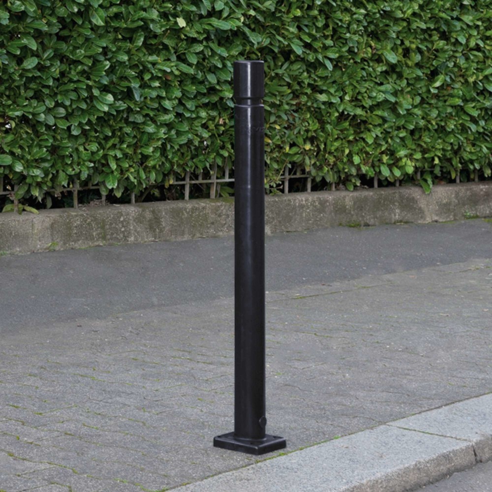 Número de imagen del producto 2: Bolardo CITY MORAVIA FLEX, para fijar con tacos, de TPU, HxØ 1.000 x 80 mm, negro