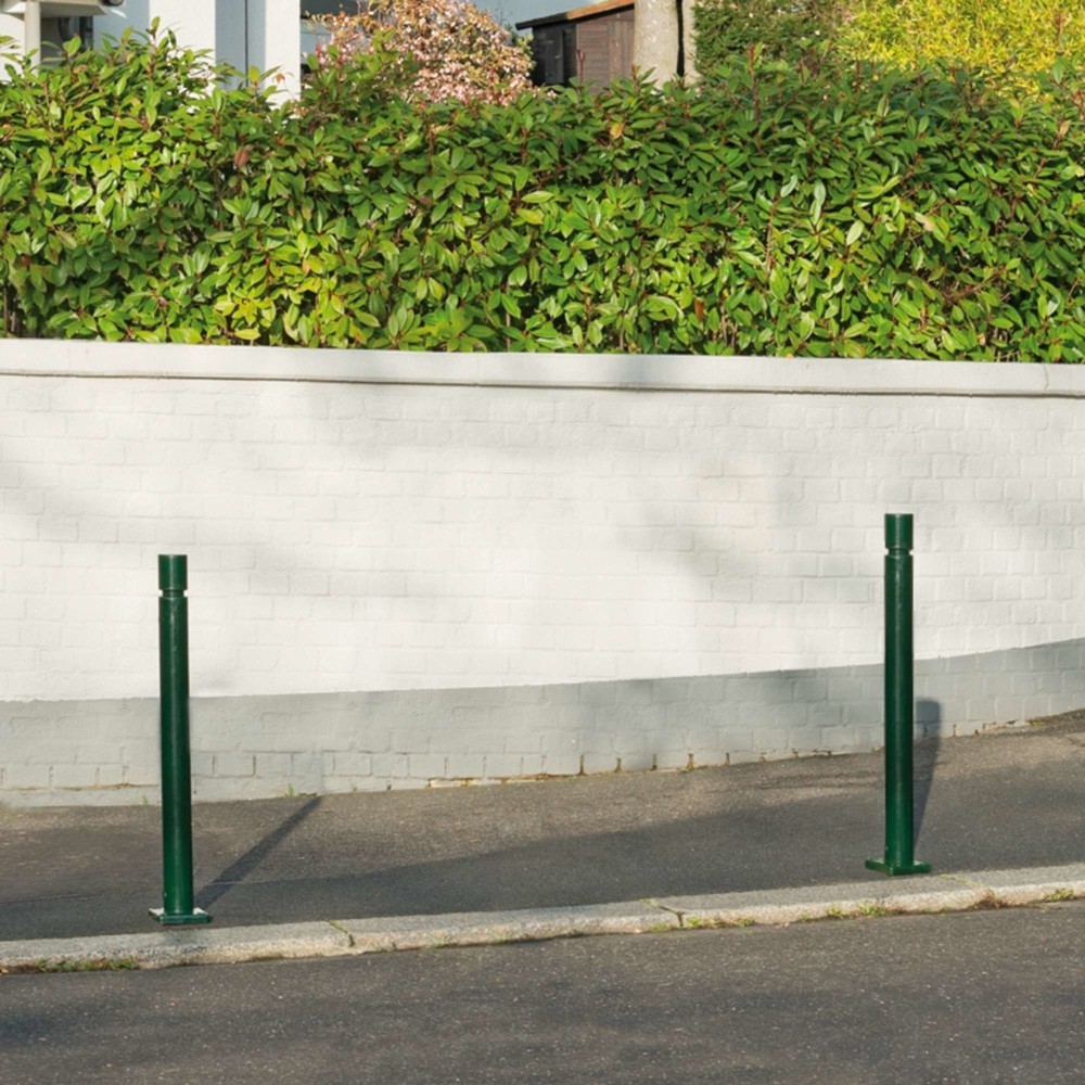 Número de imagen del producto 3: Bolardo CITY MORAVIA FLEX, para fijar con tacos, de TPU, HxØ 1.000 x 80 mm, verde
