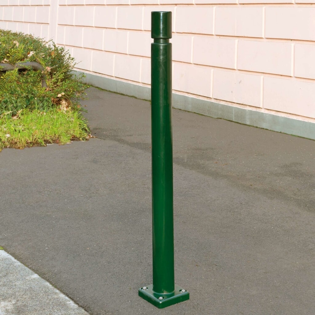 Bolardo CITY MORAVIA FLEX, para fijar con tacos, de TPU, HxØ 1.000 x 80 mm, verde Número de imagen del producto 4: Bolardo CITY MORAVIA FLEX, para fijar con tacos, de TPU, HxØ 1.000 x 80 mm, verde