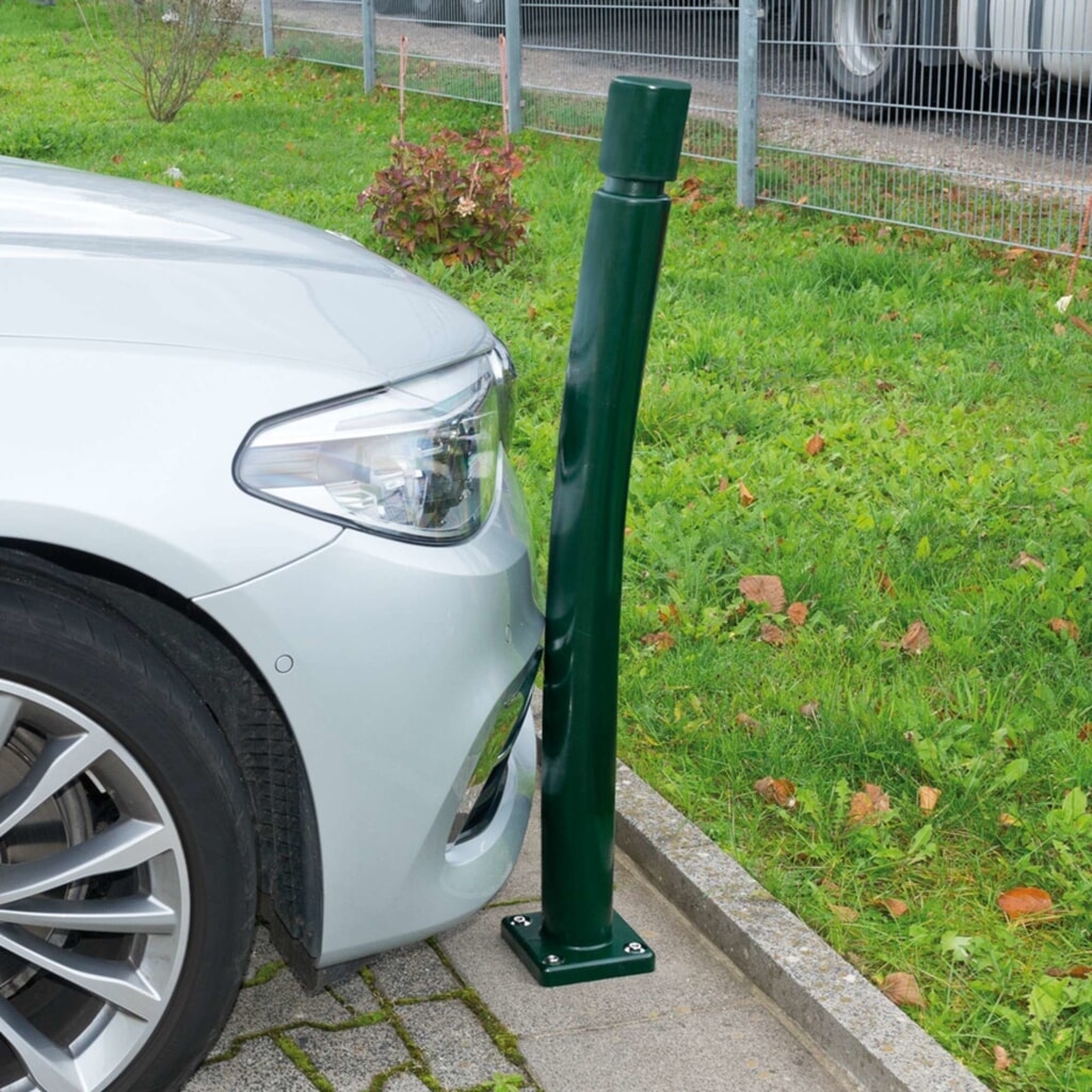 Bolardo CITY MORAVIA FLEX, para fijar con tacos, de TPU, HxØ 1.000 x 80 mm, verde Número de imagen del producto 5: Bolardo CITY MORAVIA FLEX, para fijar con tacos, de TPU, HxØ 1.000 x 80 mm, verde