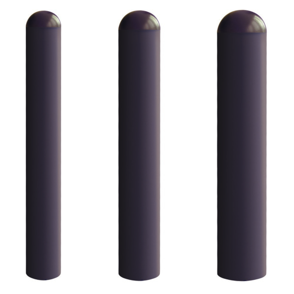 Número de imagen del producto 3: Bolardo urbano VIENNA, tubo redondo Ø 108 mm, para engarzar en hormigón incl. funda de tierra, desmontable, sin ojal de cadena
